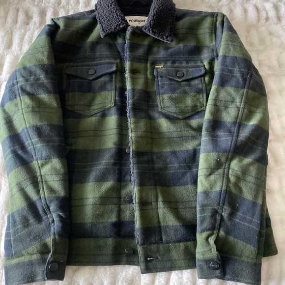 Wrangler Sherpa flannel jacket - Picture 1 of 3